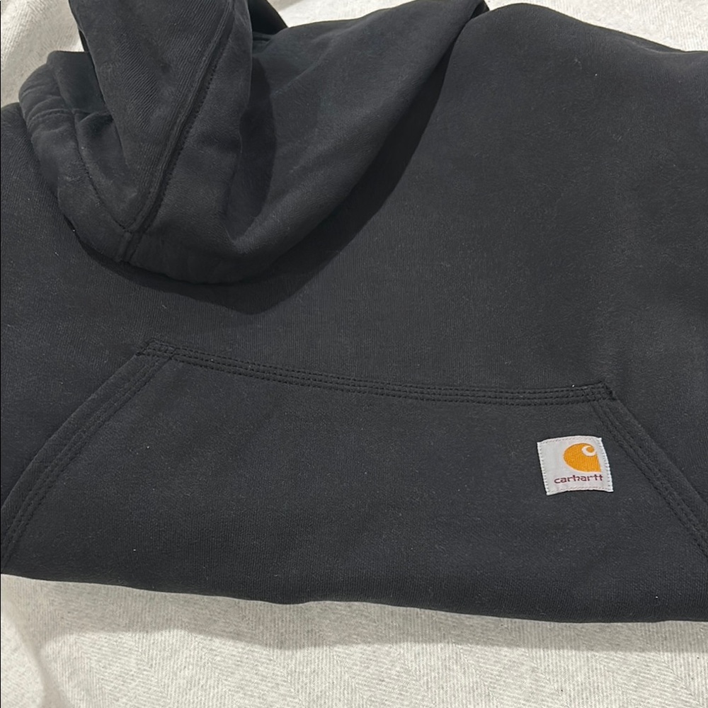 Carhartt Black Hoodie Size Large Loose Fit